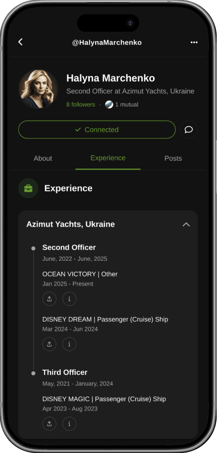 Navicater app profile